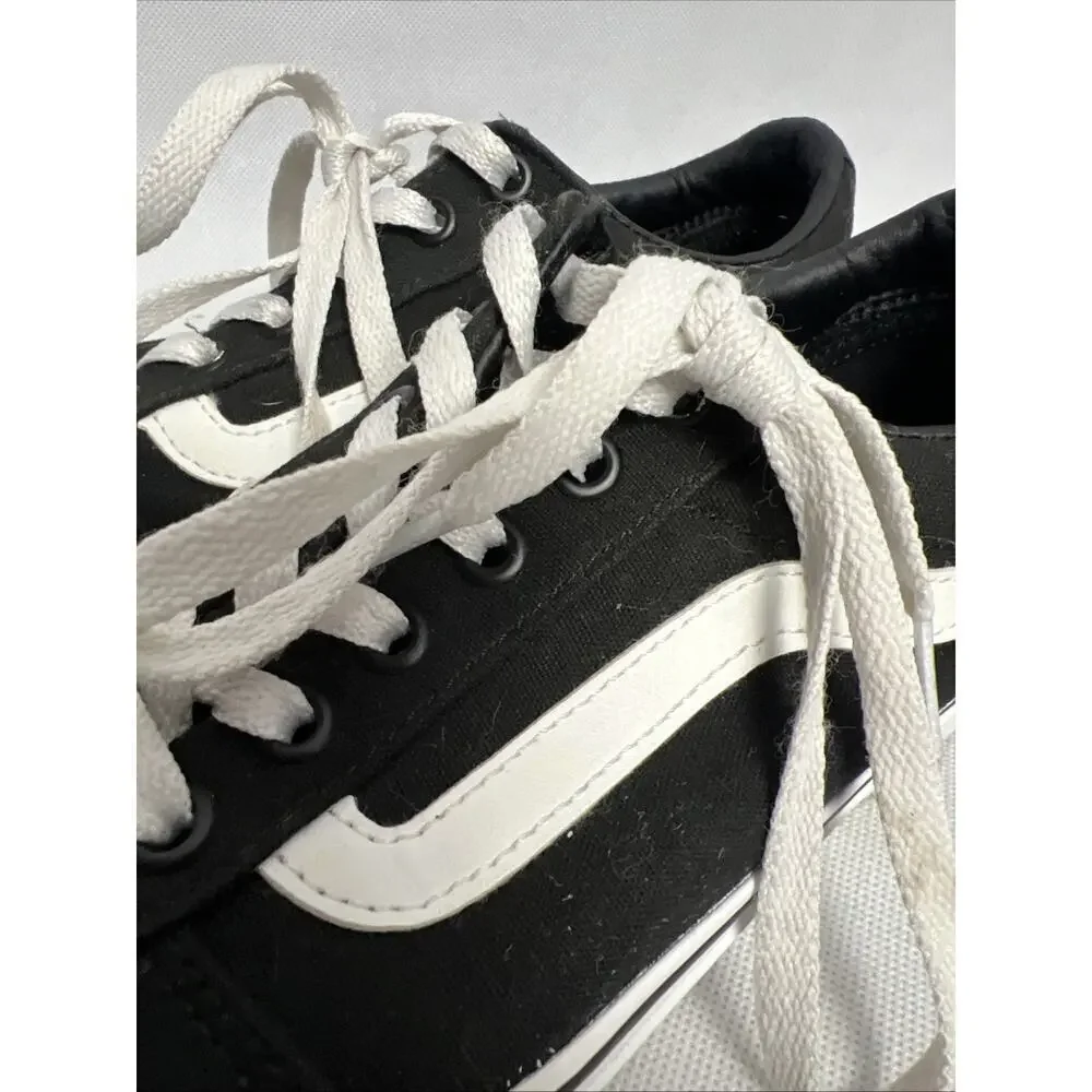 Vans Old Skool Canvas Black White Classic Women’s Casual Lifestyle Shoes Size 8
